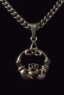 The Stainless Steel Claddagh/Trinity Knot Necklace