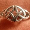 Sterling Silver Double Triquetra Ring from Galway Artisans