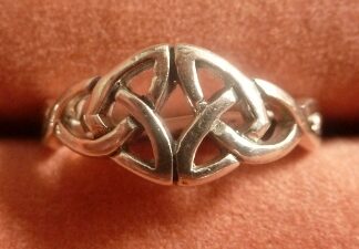 Sterling Silver Double Triquetra Ring from Galway Artisans