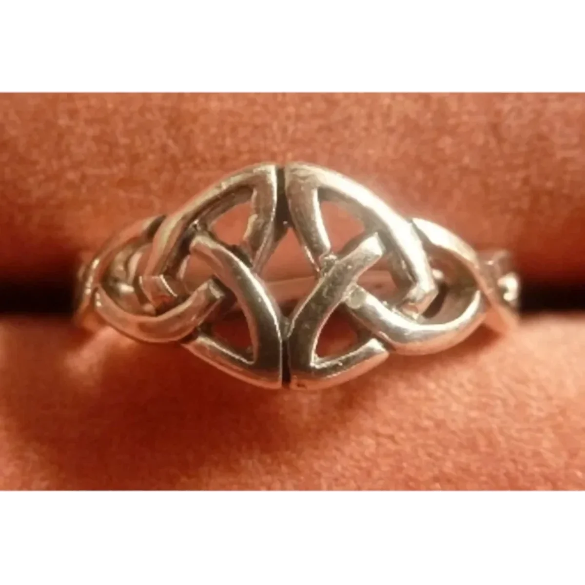 Sterling Silver Double Triquetra Ring from Galway Artisans