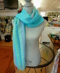 The Quartet - Four Colour All-Linen Scarf - Gorgeous
