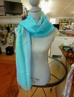 The Quartet - Four Colour All-Linen Scarf - Gorgeous