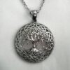 It's a BIG One! Irish Stainless Steel Tree of Life Necklace WOW!