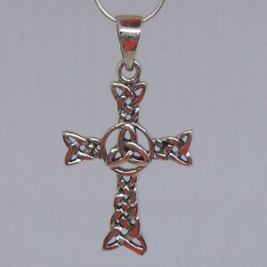 Woven Sterling Silver Trinity Necklace