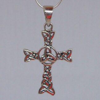 Woven Sterling Silver Trinity Necklace