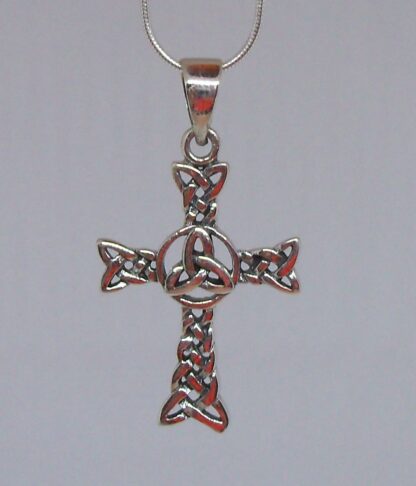 Woven Sterling Silver Trinity Necklace