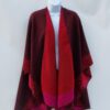 Molina (Jimmy Hourihan) Hip-Length Ruby Red & Eggplant Reversible Cape