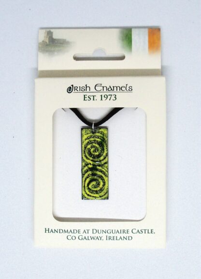 Irish Enamels: Tall Swirls Necklace. Fab Colors. Handmade. One of a Kind.