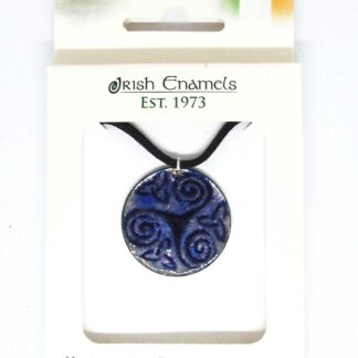 Irish Enamels: Deep Purple Celtic Swirls Necklace. One of a Kind. Handmade.