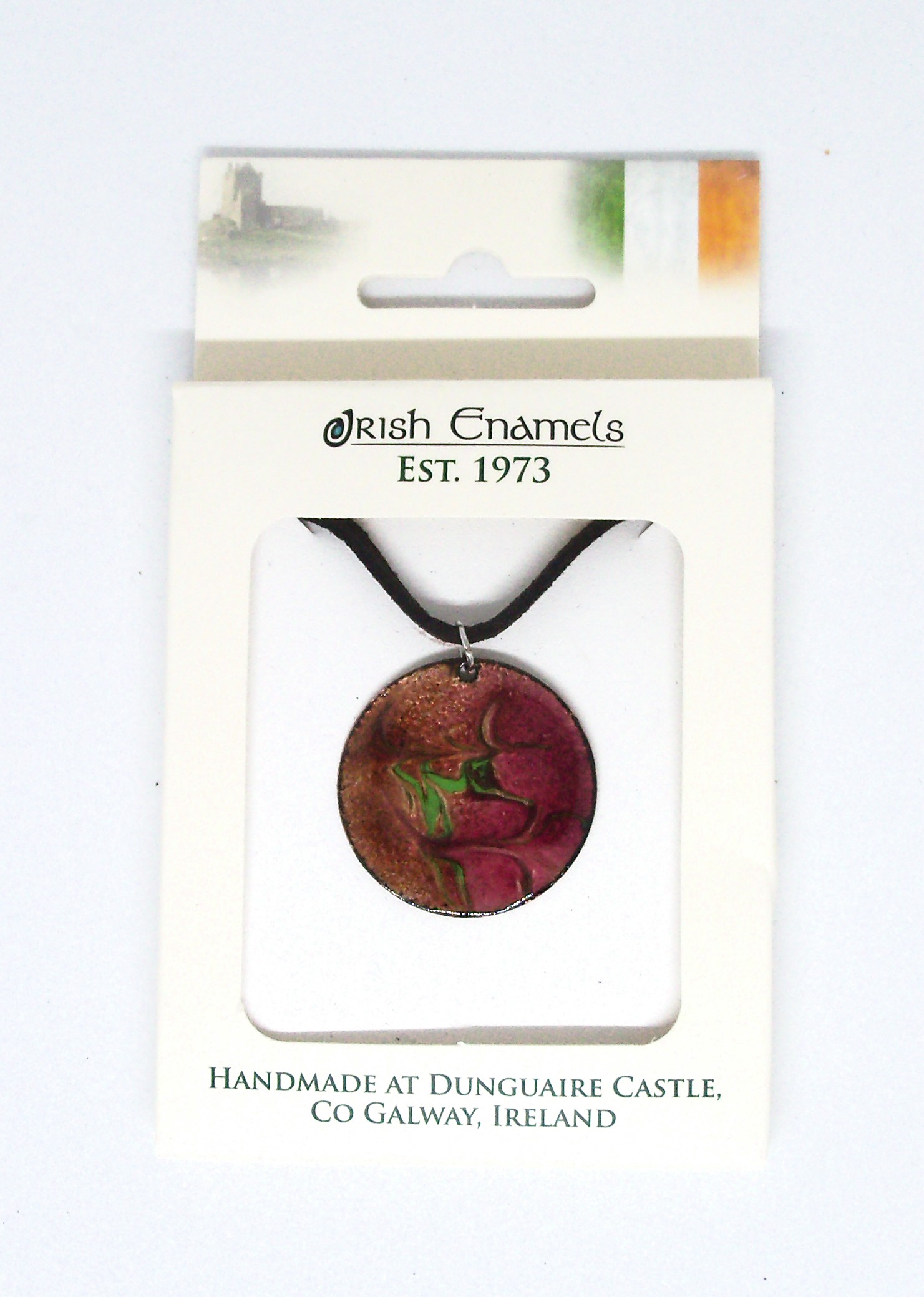 Irish Enamels: The Grasshopper Necklace. One of a Kind. Handmade