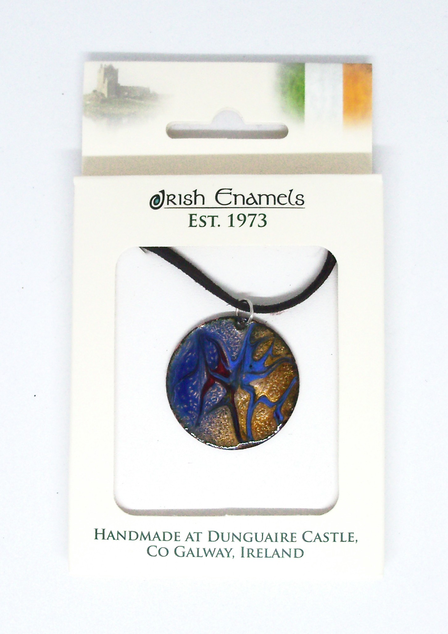 Irish Enamels: Dancing Around the Bonfire Necklace. Handmade. One of a Kind.