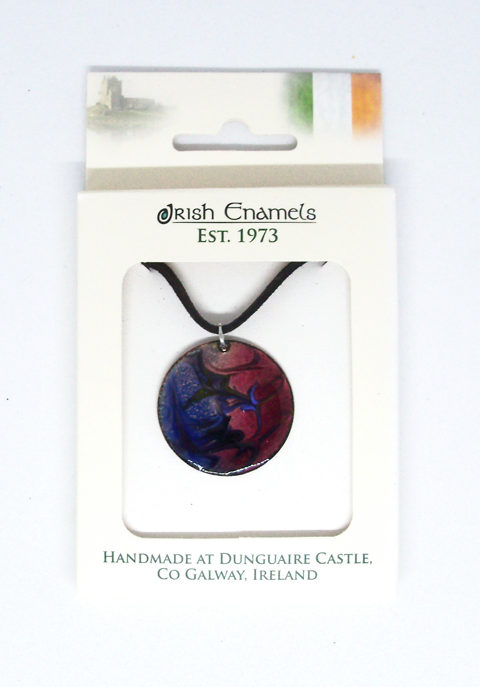 Irish Enamels: Storms at Midnight Necklace. Handmade. One of a Kind!