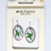 Irish Enamels: Dancing Green Shadows Earrings. One of a Kind. Handmade. Non-Allergenic