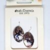 Irish Enamels: Dancing Girls Earrings. Black on Copper. Handmade. Non-Allergenic.