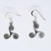 Wow! Sterling Silver Dangle Celtic Swirl Earrings