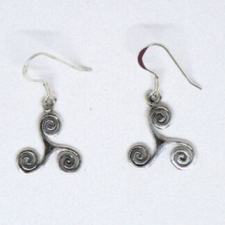 Wow! Sterling Silver Dangle Celtic Swirl Earrings