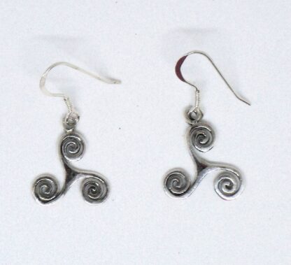 Wow! Sterling Silver Dangle Celtic Swirl Earrings