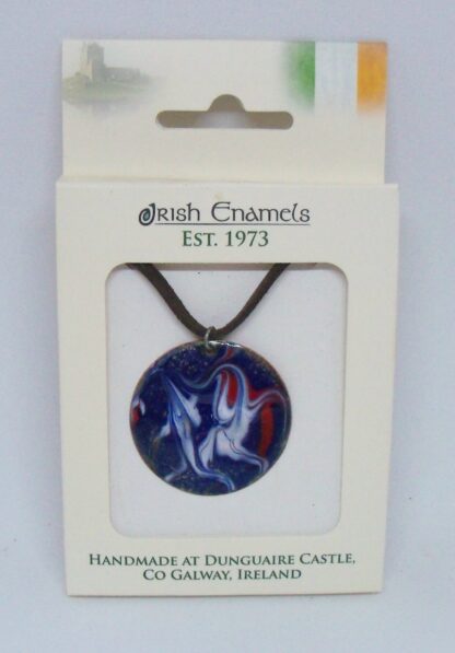 Irish Enamels: Gorgeous Old Glory (Red, White and Blue) Necklace. Wow!