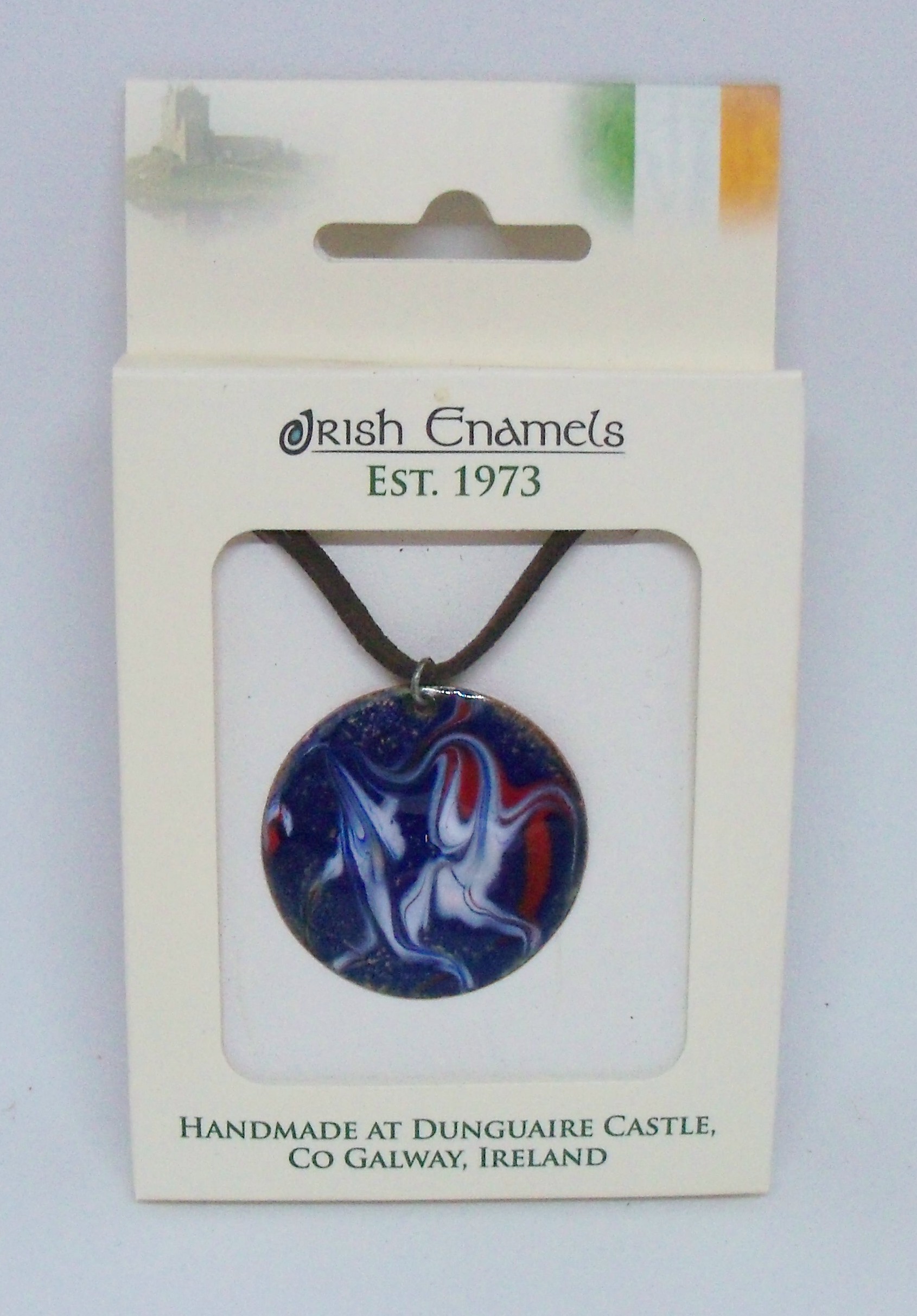 Irish Enamels: Gorgeous Old Glory (Red, White and Blue) Necklace. Wow!
