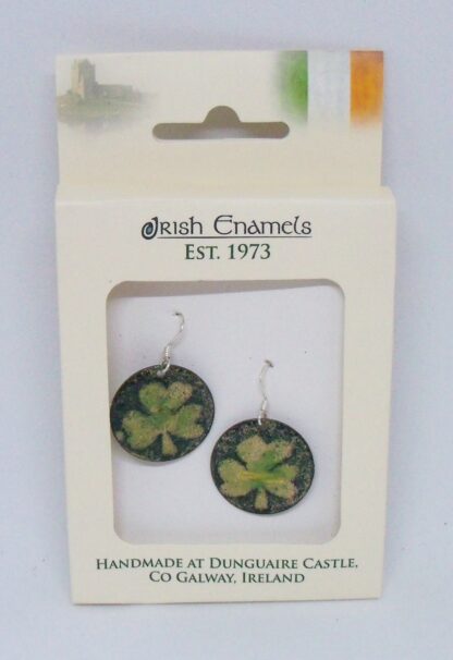 Irish Enamels: Shamrocks are Supposed to be Green Earrings! Non-allergenic!