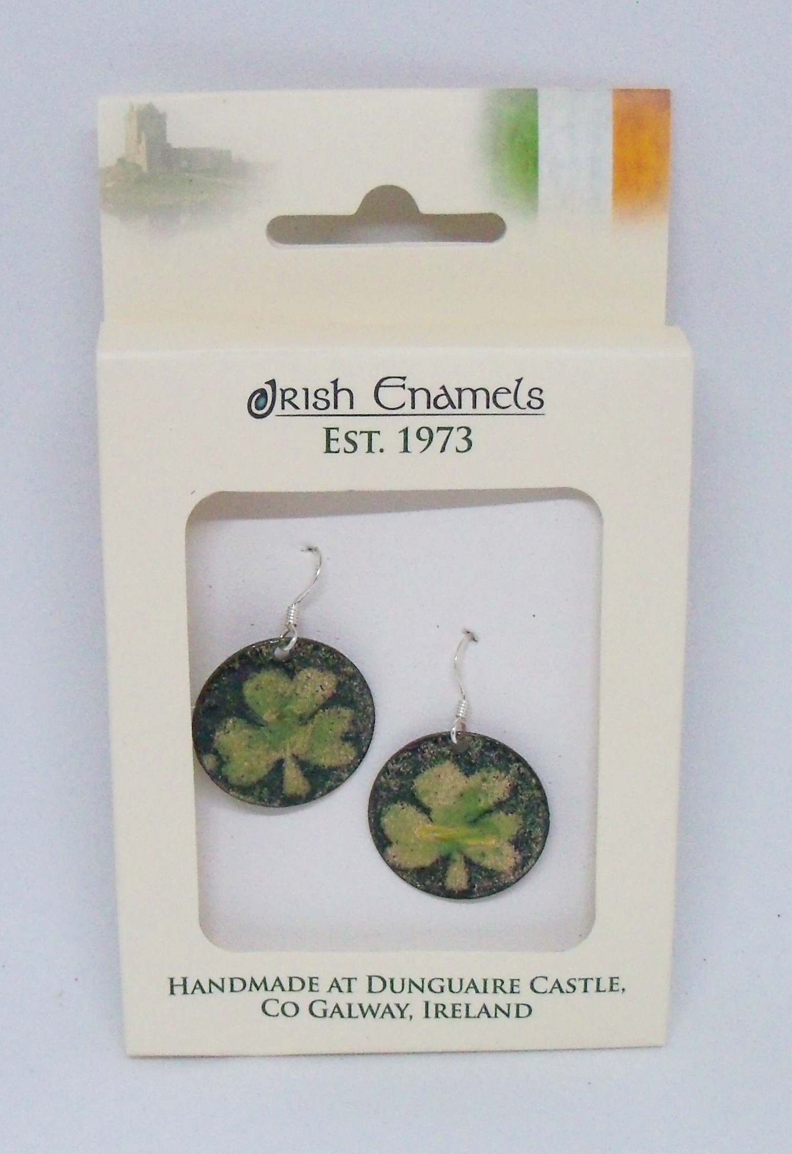 Irish Enamels: Shamrocks are Supposed to be Green Earrings! Non-allergenic!