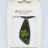 Irish Enamels: The Guitar Pick Necklace - A Music Maker. Green over Black.