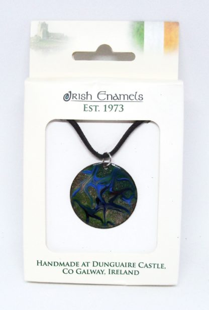 Irish Enamels: Birds Flying in Irish Night Necklace. Lovely!