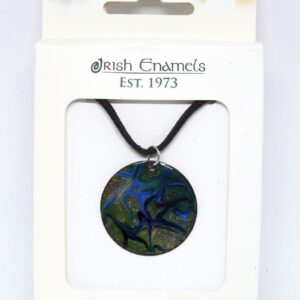Irish Enamels: Birds Flying in Irish Night Necklace. Lovely!