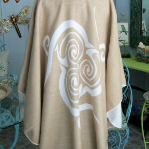 New Colours: Jimmy Hourihan Molina Caramel and Cream Reversible Cape - Hip Length - Image 4