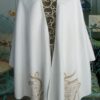 New Colours: Jimmy Hourihan Molina Caramel and Cream Reversible Cape - Hip Length