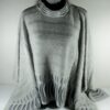 OMG! McConnell Woollen Mills 100% Lambswool Grey Poncho/Sweater