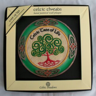 Celtic Threads hand-painted Tree of Life Wall Art - Authentic Irish