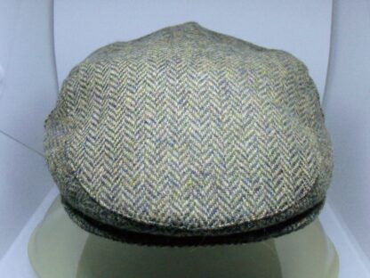 Authentic Irish Olive Herringbone Tweed Cap - Wow!