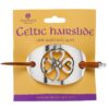 The Wow Factor! Large Silver Plate Shamrock Hair Slide. Authentic Irish!