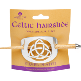 Silver Plated and Large Double Trinity Knot Hair Slide - Wow!