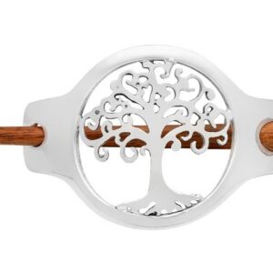 Alternative view of Large Tree of Life Hair Slide - Authentic Irish - Silver Plated - The Wow Factor!