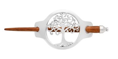 Large Tree of Life Hair Slide - Authentic Irish - Silver Plated - The Wow Factor! - Image 2