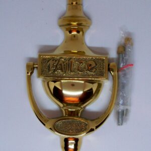 New Arrival - Solid Brass Fàilte (Welcome) Door Knocker from Liffey Artefacts