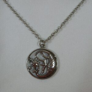 Stainless Steel Celestial Necklace with Moon, Sun and Stars