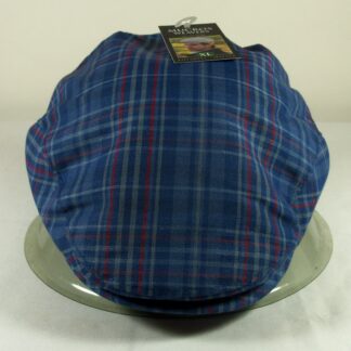 Mucros Weavers Blue Plaid Linen Cap