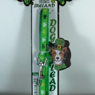 Authentic Irish Shamrock Dog Leash - Small