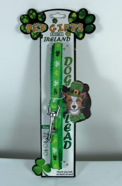 Authentic Irish Shamrock Dog Leash - Small