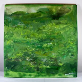 40 Shades of Green, Original Art by Sean Sullivan, Abstract, Acrylic