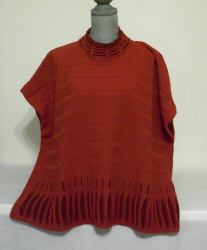 To Die For: Atlantic Tomato Tabard from McConnell Woollen Mills - 100% Lambswool