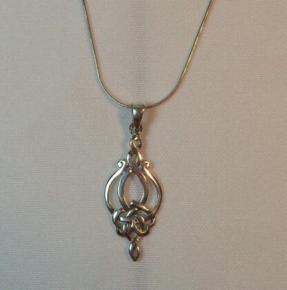 Galway Artisan Celtic Intertwined Knot Sterling Silver Necklace