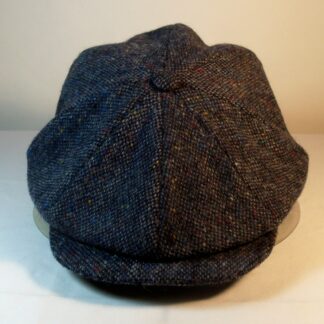 Authentic Irish Donegal Wool Newsboy (8 Panel) Blue Specks Cap