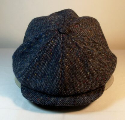 Authentic Irish Donegal Wool Newsboy (8 Panel) Blue Specks Cap