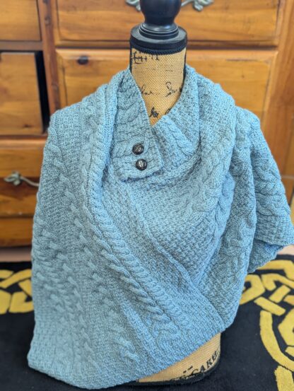 Aran Knit Poncho - Image 4