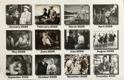 2026 Black and White Quiet Man Calendar - Image 2