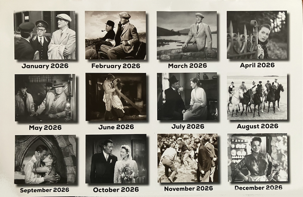 2026 Black and White Quiet Man Calendar - Image 2
